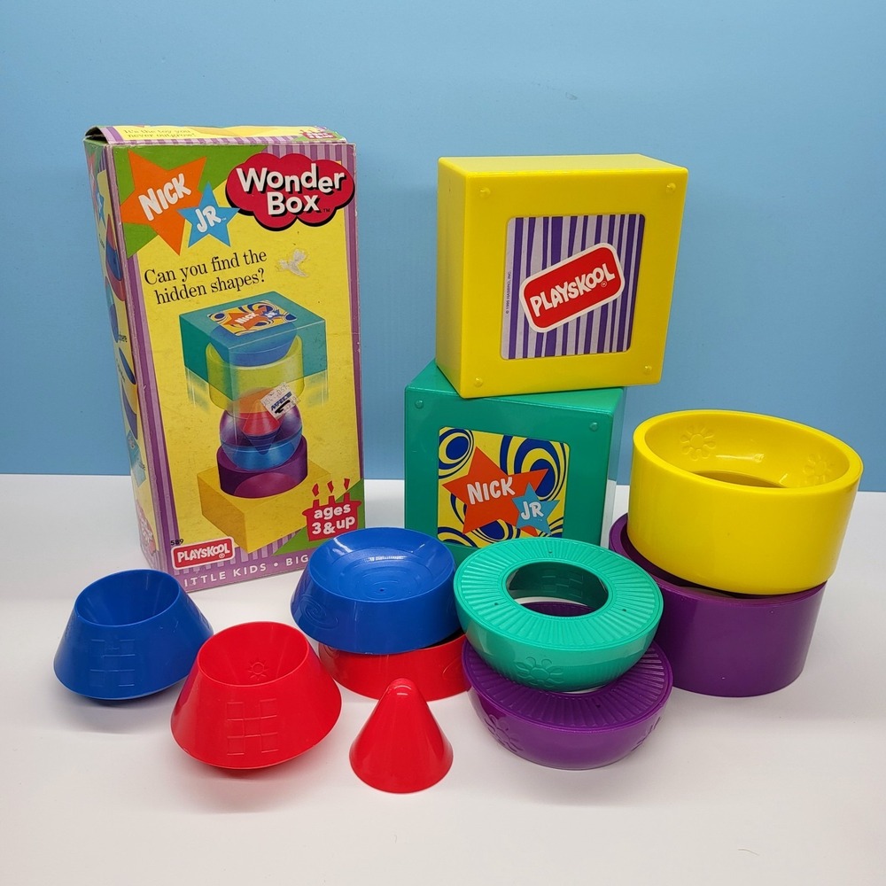 Nick Jr Hasbro Wonder Box‎ Playskool Preschool Learning Cube Stack Nickelodeon